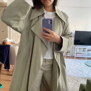 Mango Oversize Water Repellent Trench Coat